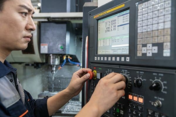 A checklist on a clipboard in a machine shop setting