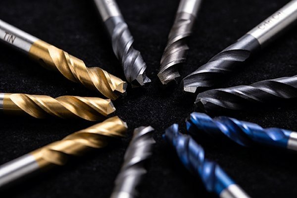 End mills for different materials like steel and aluminum