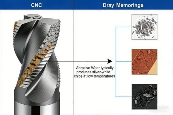 Examining CNC tool wear and chip color