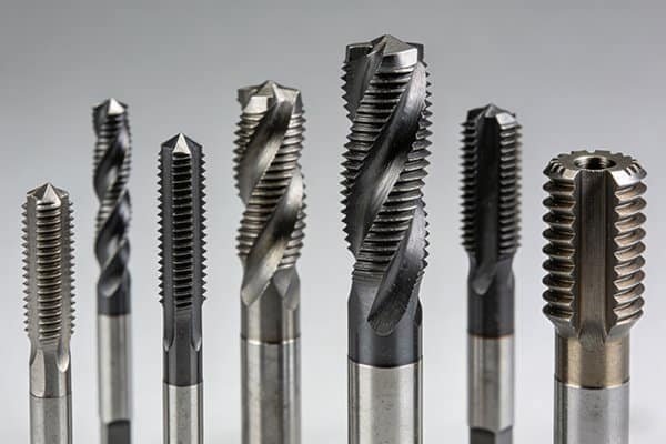 A collection of different types of thread taps